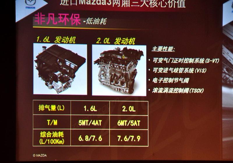 马自达(进口) 马自达3(进口) 2010款 两厢 2.0自动豪华型