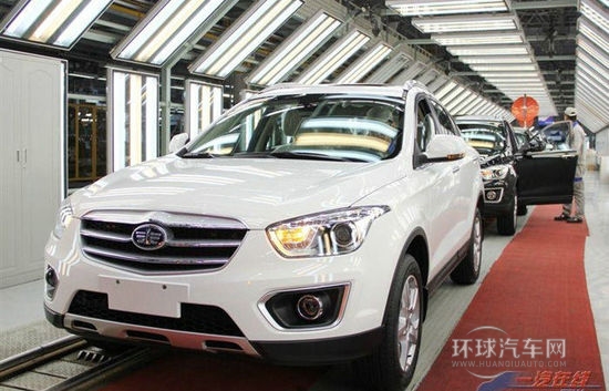 将4月上市 奔腾首款SUV X80下线接受预定