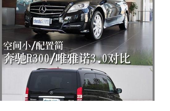 空间小/配置简 奔驰R300/唯雅诺3.0对比