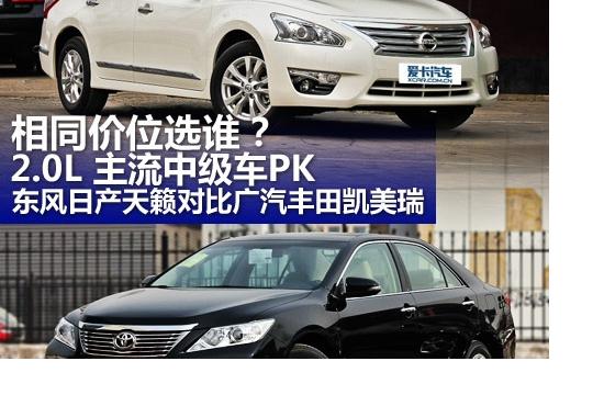 2.0L主流中级车PK 新天籁对比新凯美瑞