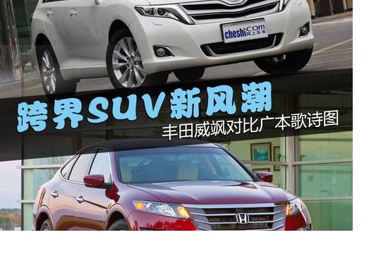 跨界SUV新风潮 丰田威飒对比广本歌诗图