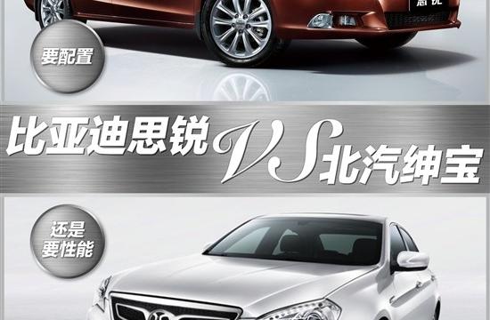 要配置还是要性能 比亚迪思锐VS北汽绅宝