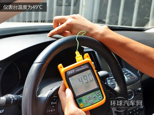 车身颜色温差16℃ 夏日车内温度大调查