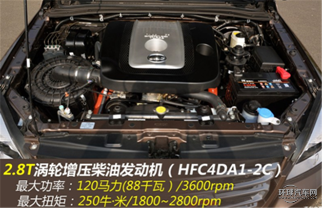 帅铃T6 2016款 2.8T柴油创客版HFC4DA1-2C
