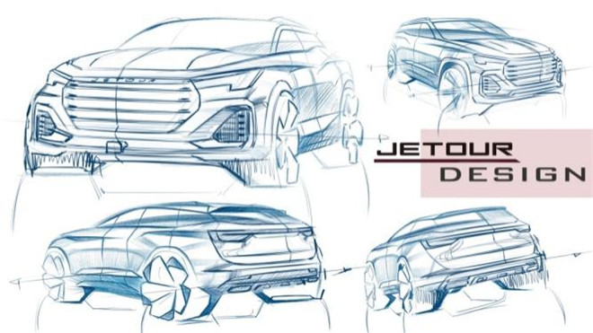奇瑞捷途全新车型设计草图曝光  据悉年内上市