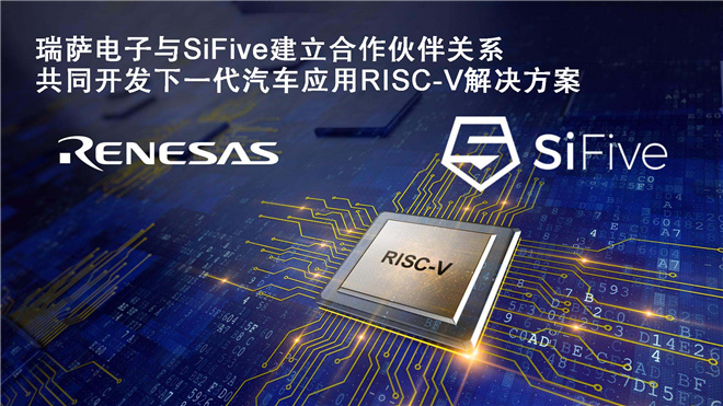 瑞萨电子获得业界领先的SiFive RISC-V核心IP组合使用授权