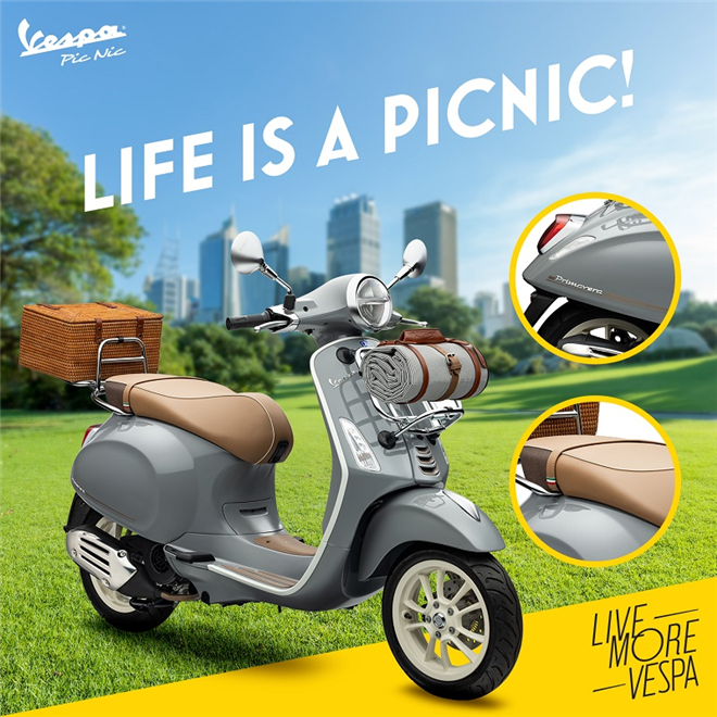 准备好一次野餐，享受梦想般的假日——Vespa Picnic假日野餐特别版车型怡然而来