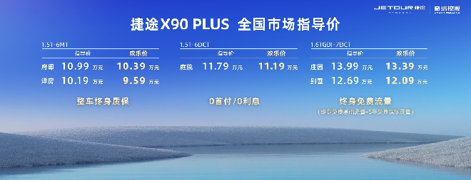 捷途X90 PLUS大空间玩转多元场景 售10.19万元起