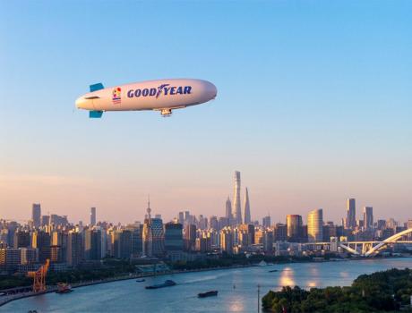 百年飞艇翱翔浦江，固特异以创新驱动未来出行