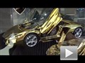 天价！黄金Aventador车模亮相迪拜车展